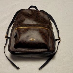 Coach Signature Charlie Large Backpack in Brown